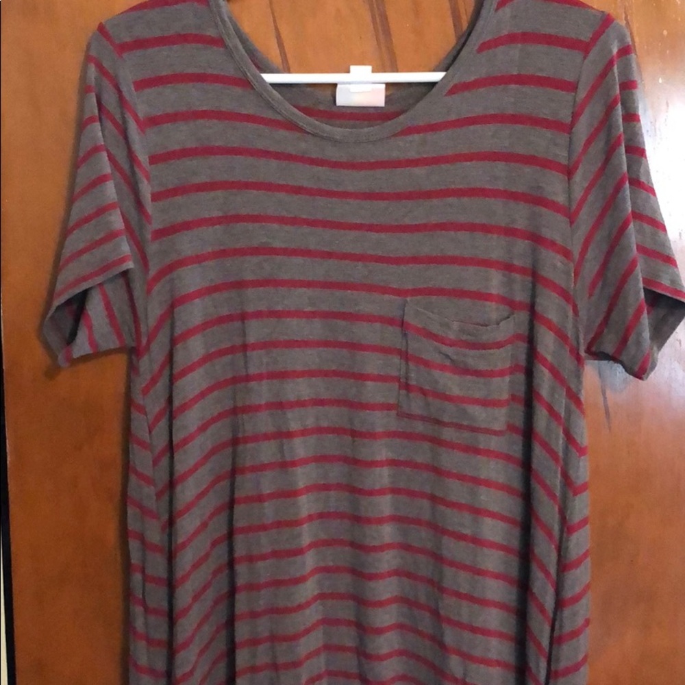 Lularoe Carly dress striped small